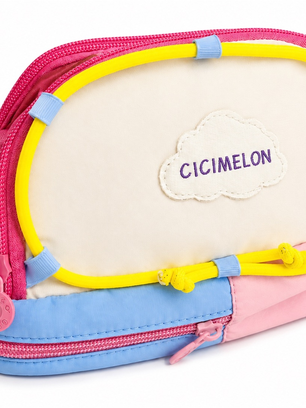 Cicimelon Colorblock Lg Pencil/School Supplies Bag